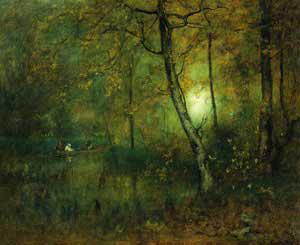 George Inness Pool in the Woods Norge oil painting art